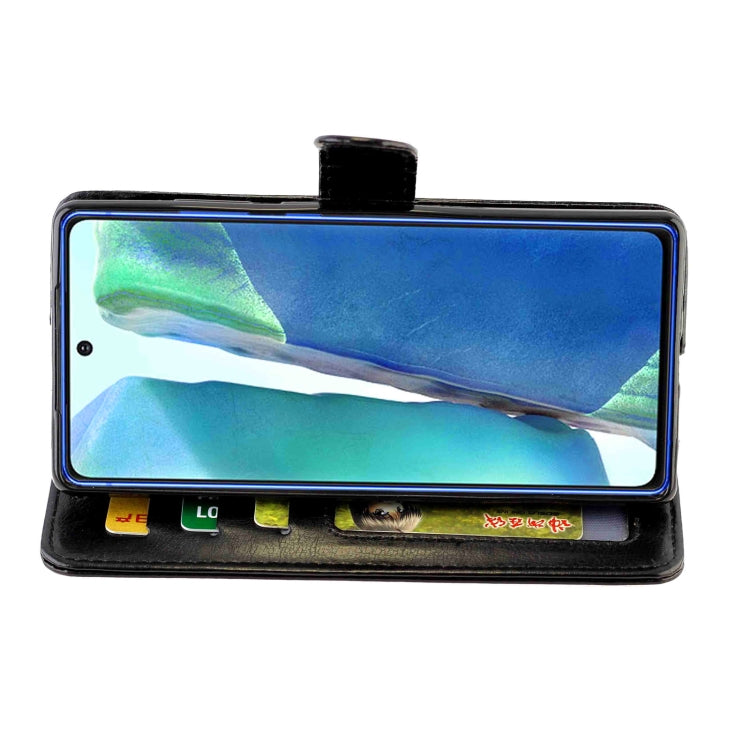 For Samsung Galaxy Note20 Crazy Horse Texture Leather Horizontal Flip Protective Case with Holder & Card Slots & Wallet & Photo Frame