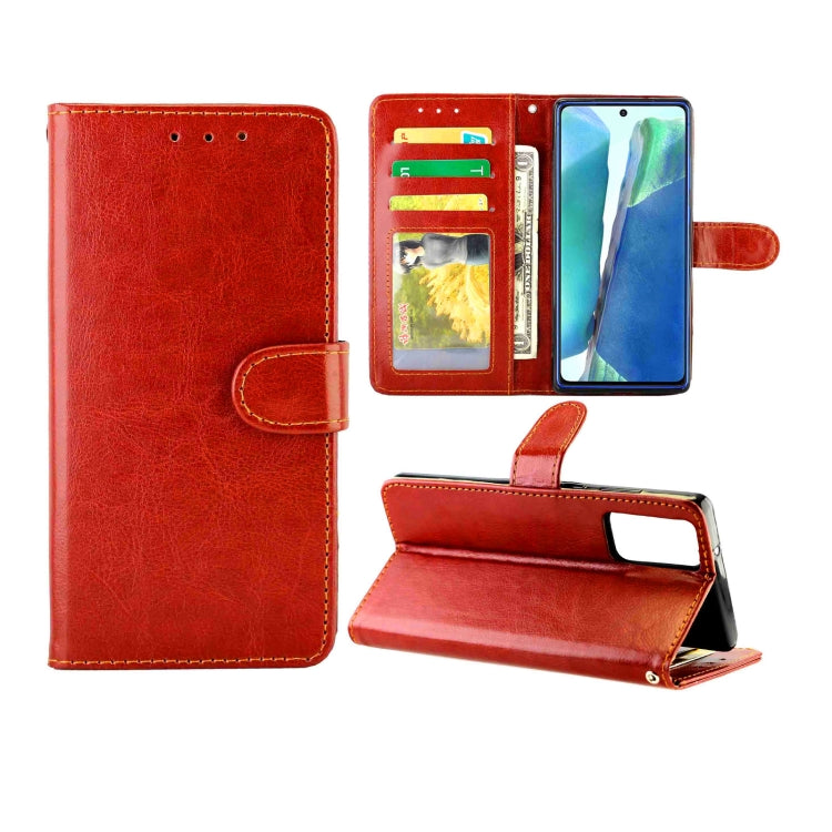 For Samsung Galaxy Note20 Crazy Horse Texture Leather Horizontal Flip Protective Case with Holder & Card Slots & Wallet & Photo Frame