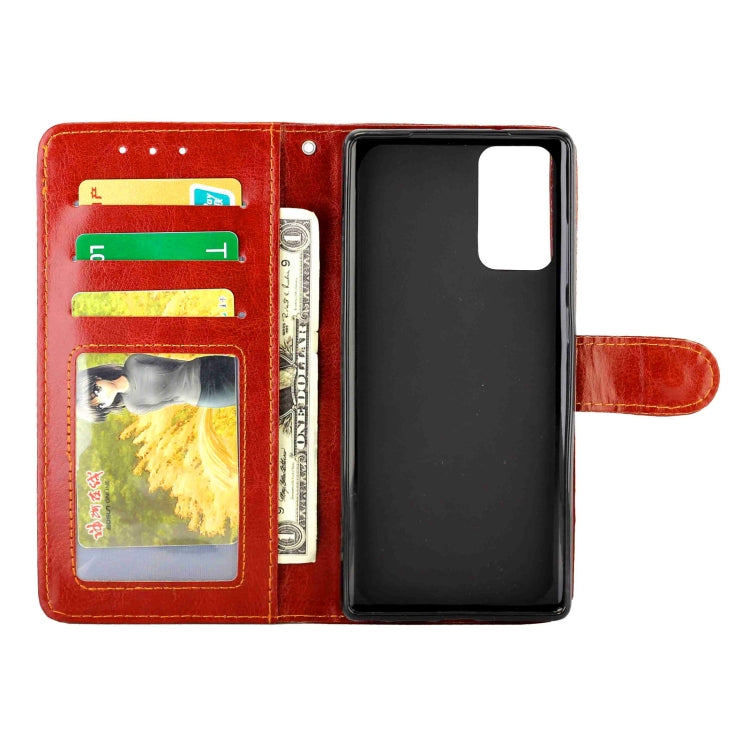 For Samsung Galaxy Note20 Crazy Horse Texture Leather Horizontal Flip Protective Case with Holder & Card Slots & Wallet & Photo Frame