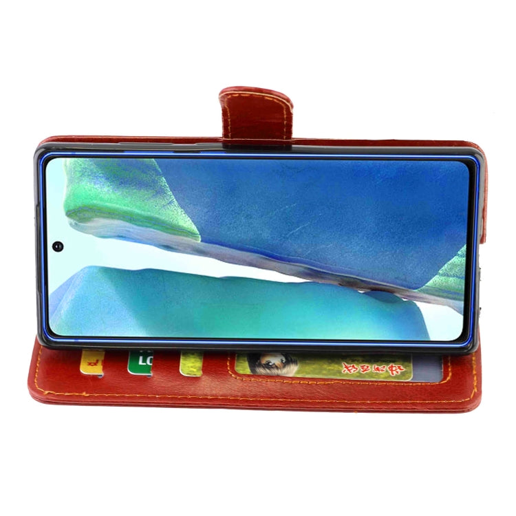 For Samsung Galaxy Note20 Crazy Horse Texture Leather Horizontal Flip Protective Case with Holder & Card Slots & Wallet & Photo Frame