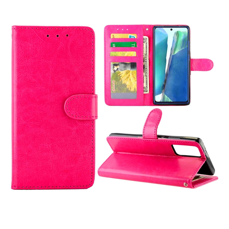 For Samsung Galaxy Note20 Crazy Horse Texture Leather Horizontal Flip Protective Case with Holder & Card Slots & Wallet & Photo Frame