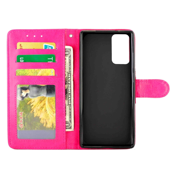 For Samsung Galaxy Note20 Crazy Horse Texture Leather Horizontal Flip Protective Case with Holder & Card Slots & Wallet & Photo Frame