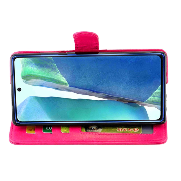 For Samsung Galaxy Note20 Crazy Horse Texture Leather Horizontal Flip Protective Case with Holder & Card Slots & Wallet & Photo Frame