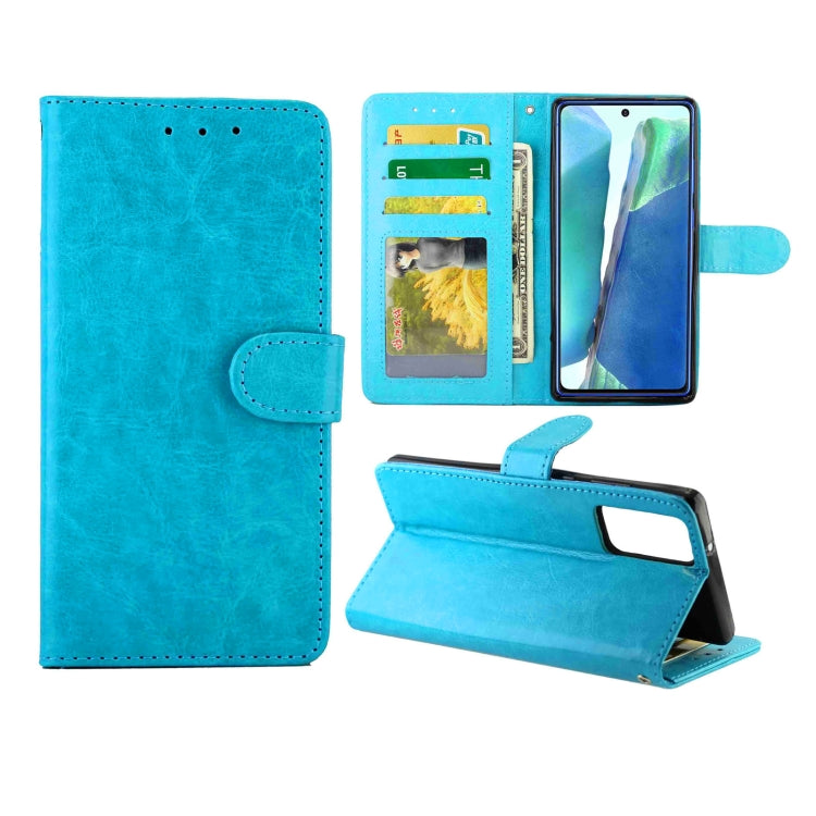 For Samsung Galaxy Note20 Crazy Horse Texture Leather Horizontal Flip Protective Case with Holder & Card Slots & Wallet & Photo Frame