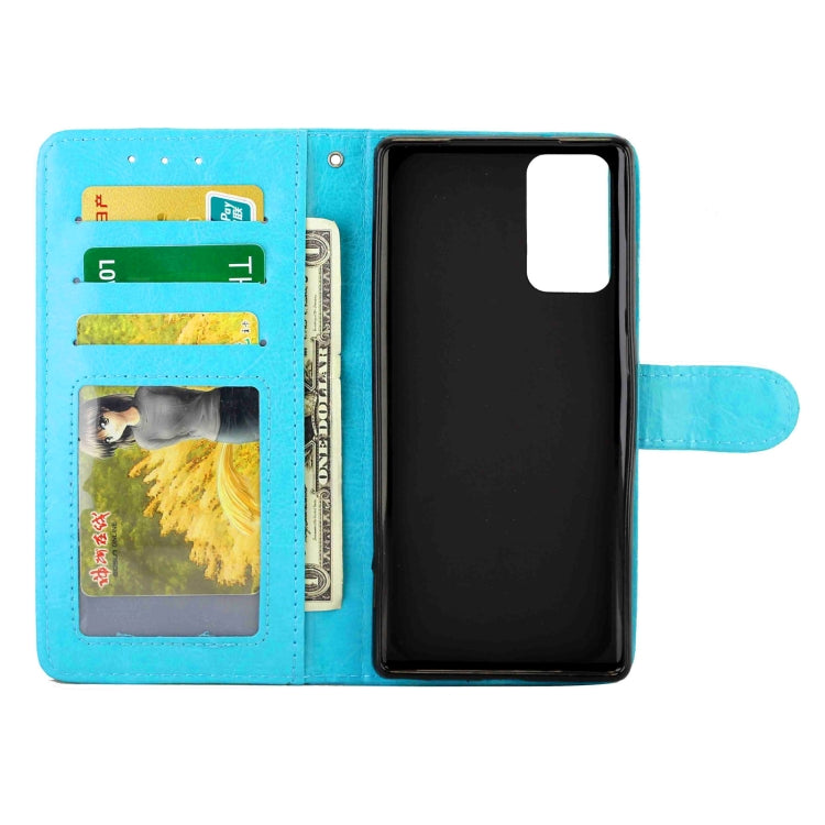 For Samsung Galaxy Note20 Crazy Horse Texture Leather Horizontal Flip Protective Case with Holder & Card Slots & Wallet & Photo Frame