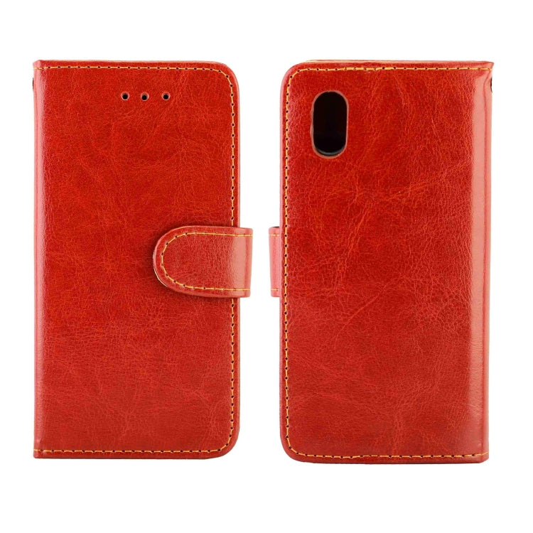 For Galaxy A01 Core/M01 Core Crazy Horse Texture Leather Horizontal Flip Protective Case with Holder & Card Slots & Wallet & Photo Frame