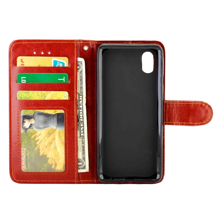 For Galaxy A01 Core/M01 Core Crazy Horse Texture Leather Horizontal Flip Protective Case with Holder & Card Slots & Wallet & Photo Frame