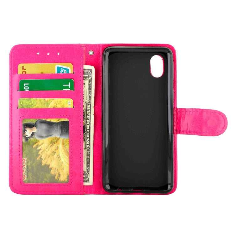 For Galaxy A01 Core/M01 Core Crazy Horse Texture Leather Horizontal Flip Protective Case with Holder & Card Slots & Wallet & Photo Frame