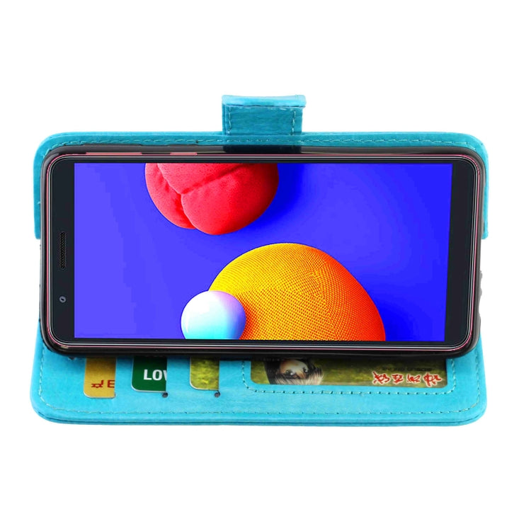 For Galaxy A01 Core/M01 Core Crazy Horse Texture Leather Horizontal Flip Protective Case with Holder & Card Slots & Wallet & Photo Frame
