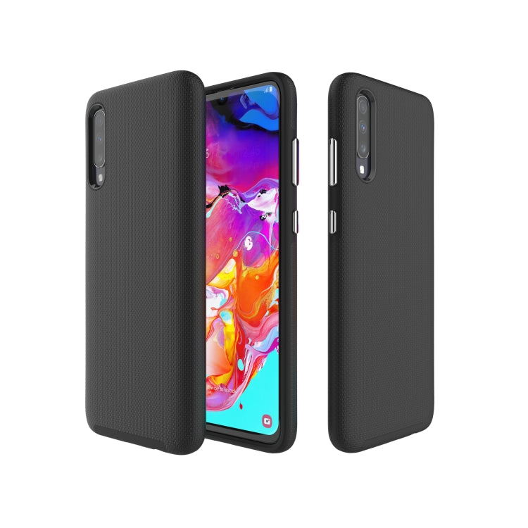 Anti-slip Armor Texture TPU + PC Case for Samsung A70