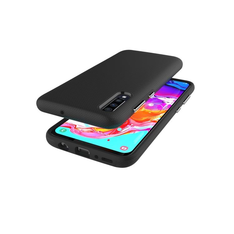 Anti-slip Armor Texture TPU + PC Case for Samsung A70