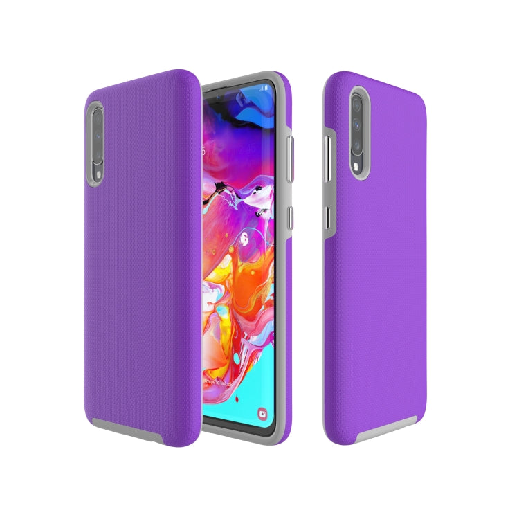 Anti-slip Armor Texture TPU + PC Case for Samsung A70