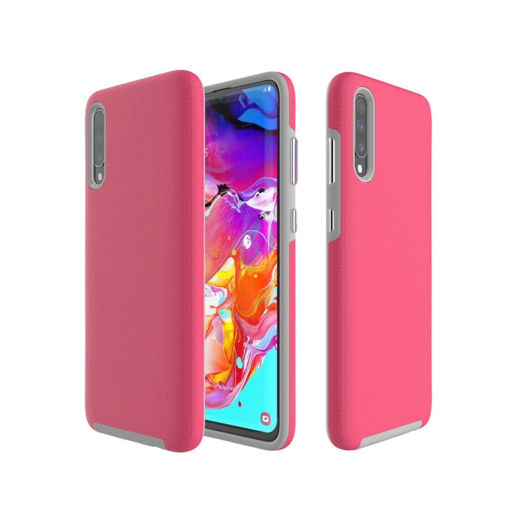Anti-slip Armor Texture TPU + PC Case for Samsung A70