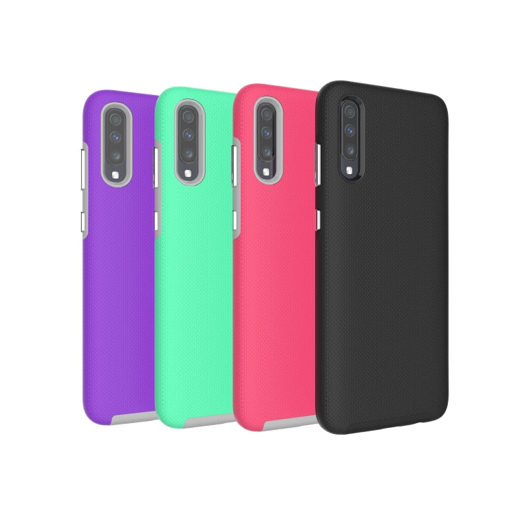 Anti-slip Armor Texture TPU + PC Case for Samsung A70
