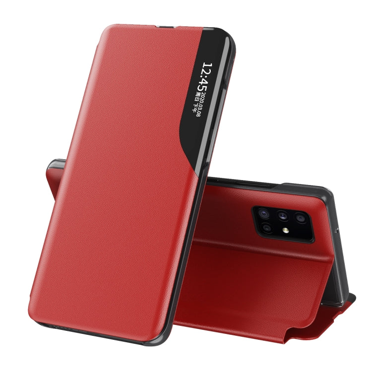 For Samsung Galaxy A71 5G Attraction Flip Holder Leather Phone Case