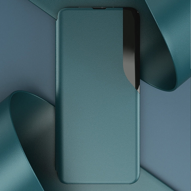 For Galaxy A51/M40S/A31/A51 5G Side Display Magnetic Shockproof Horizontal Flip Leather Case with Holder