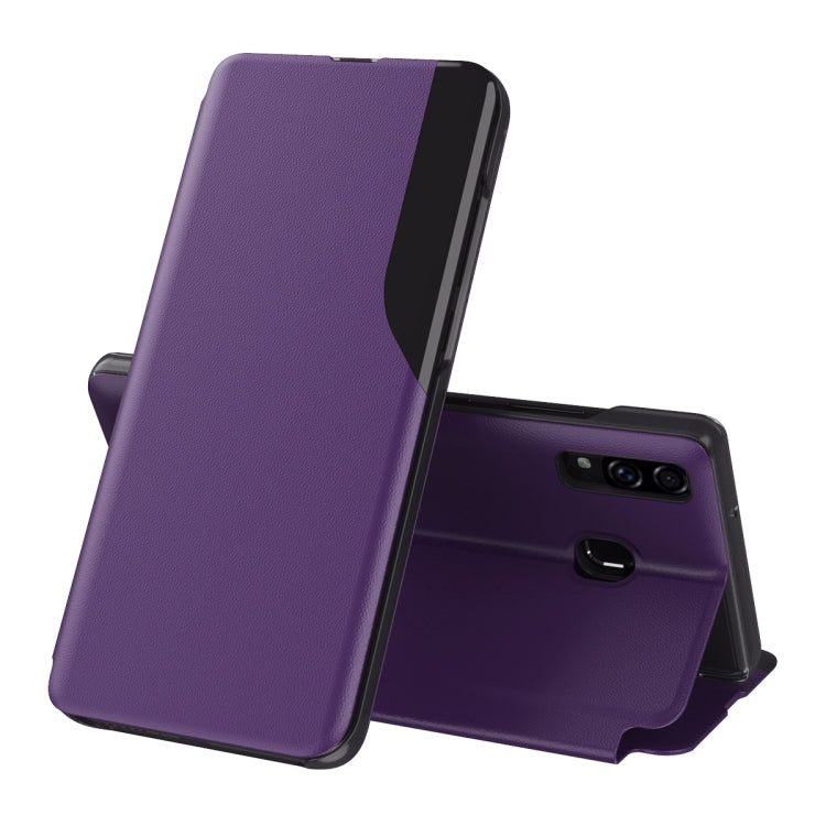 For Samsung Galaxy A10s Attraction Flip Holder Leather Phone Case