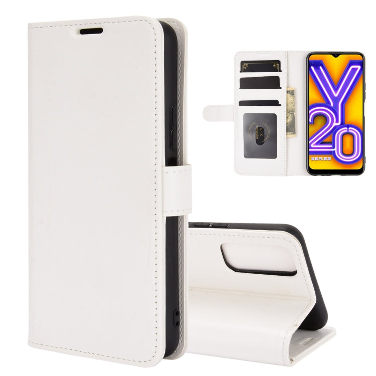 For vivo Y20 R64 Texture Single Horizontal Flip Protective Case with Holder & Card Slots & Wallet& Photo Frame