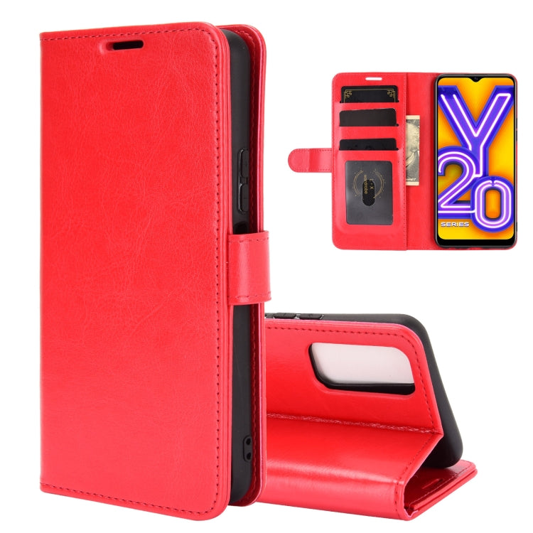 For vivo Y20 R64 Texture Single Horizontal Flip Protective Case with Holder & Card Slots & Wallet& Photo Frame