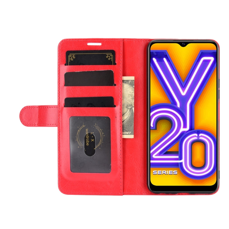 For vivo Y20 R64 Texture Single Horizontal Flip Protective Case with Holder & Card Slots & Wallet& Photo Frame