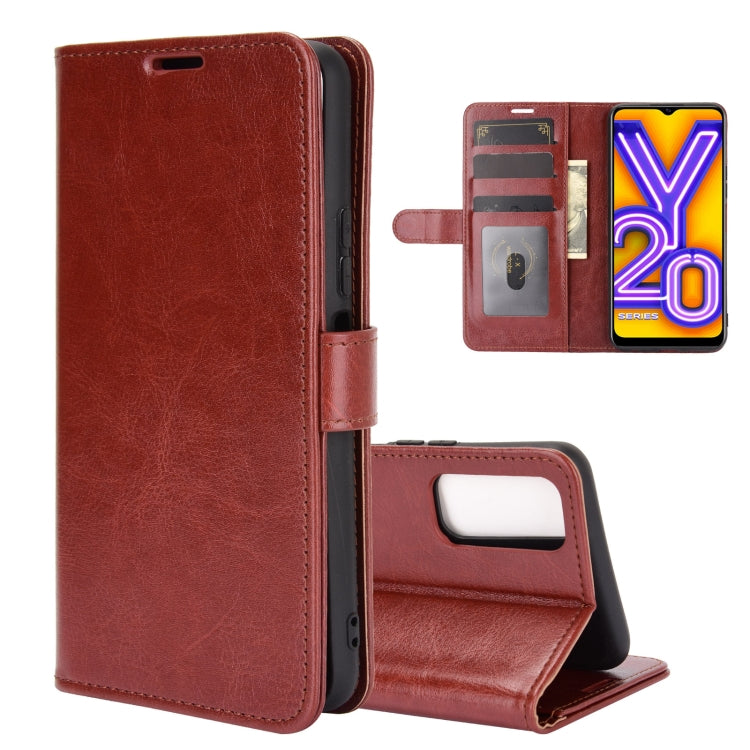 For vivo Y20 R64 Texture Single Horizontal Flip Protective Case with Holder & Card Slots & Wallet& Photo Frame