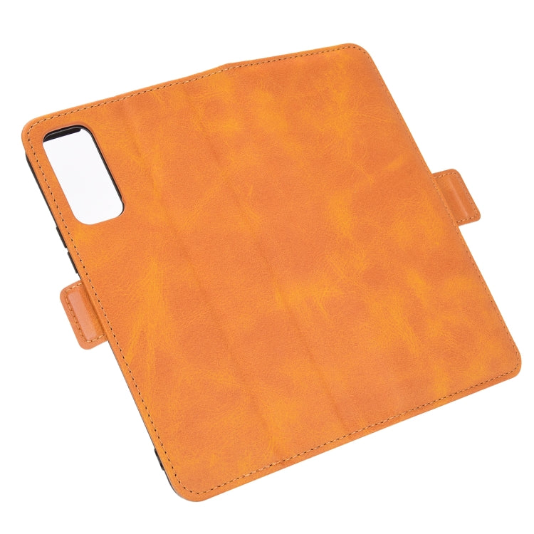 For VIVO Y20 Dual-side Magnetic Buckle Horizontal Flip Leather Case with Holder & Card Slots & Wallet