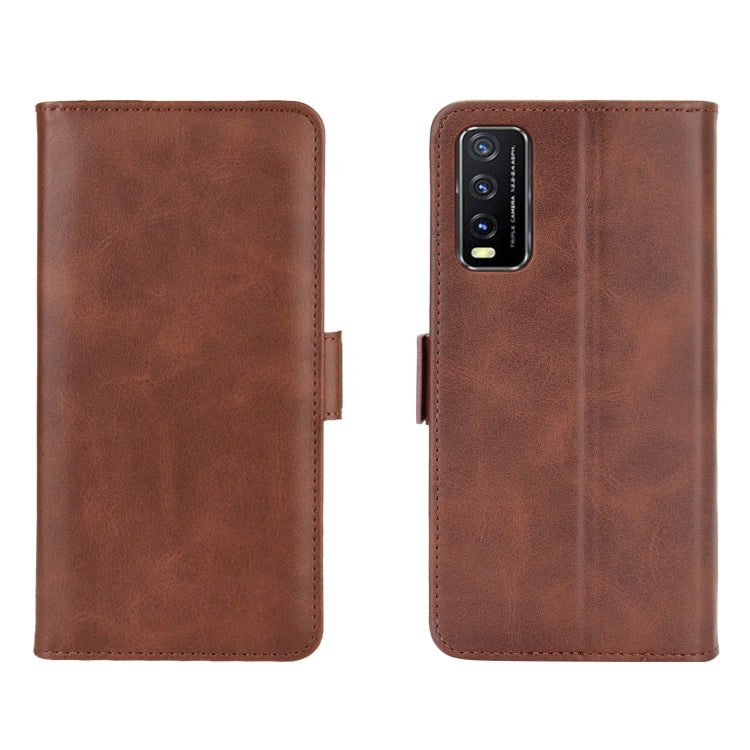For VIVO Y20 Dual-side Magnetic Buckle Horizontal Flip Leather Case with Holder & Card Slots & Wallet