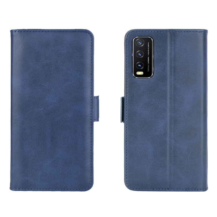 For VIVO Y20 Dual-side Magnetic Buckle Horizontal Flip Leather Case with Holder & Card Slots & Wallet