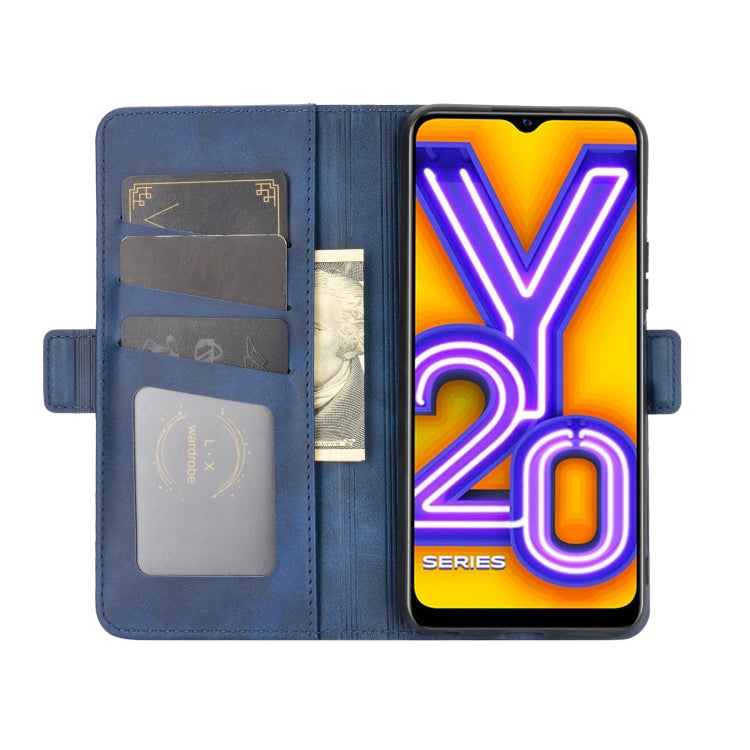 For VIVO Y20 Dual-side Magnetic Buckle Horizontal Flip Leather Case with Holder & Card Slots & Wallet