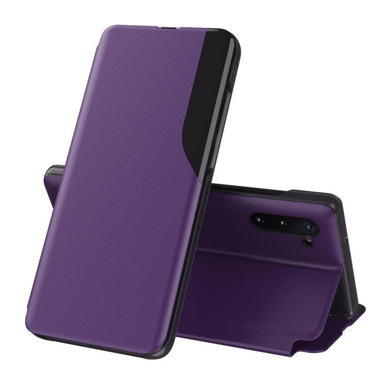 For Samsung Galaxy Note 10 Plus Attraction Flip Holder Leather Phone Case
