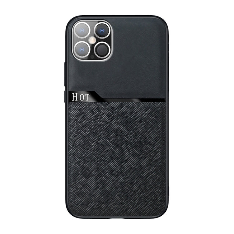 For iPhone 12 mini Skin-Friendly Frosted Leather + TPU All-Inclusive Phone Case with Metal Iron Sheet