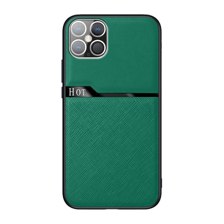 For iPhone 12 mini Skin-Friendly Frosted Leather + TPU All-Inclusive Phone Case with Metal Iron Sheet