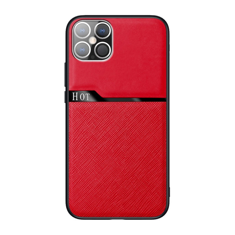 For iPhone 12 mini Skin-Friendly Frosted Leather + TPU All-Inclusive Phone Case with Metal Iron Sheet
