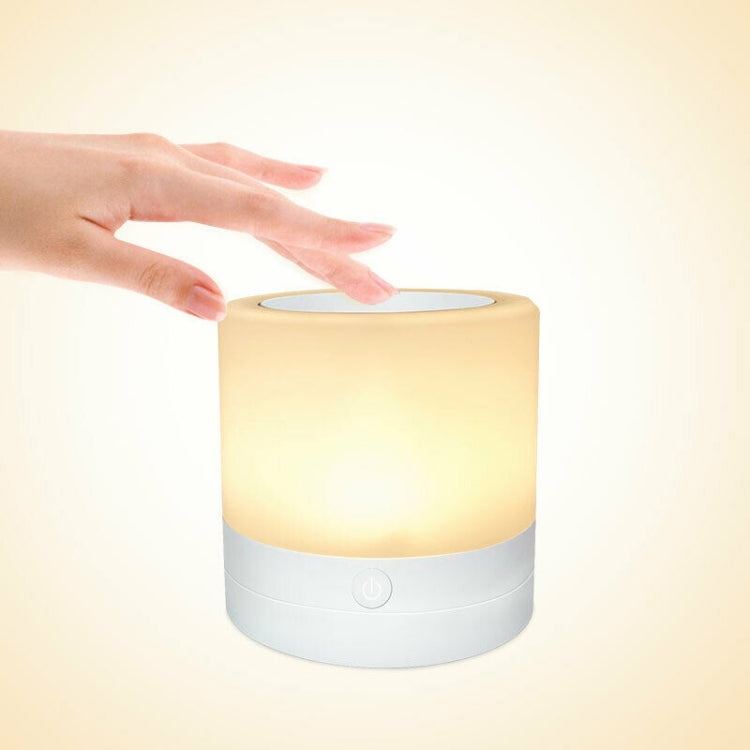 LED Night Light Bedside Table Touch Sensoring Lamp USB Rechargeable RGB LED Night Light