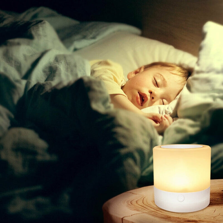 LED Night Light Bedside Table Touch Sensoring Lamp USB Rechargeable RGB LED Night Light