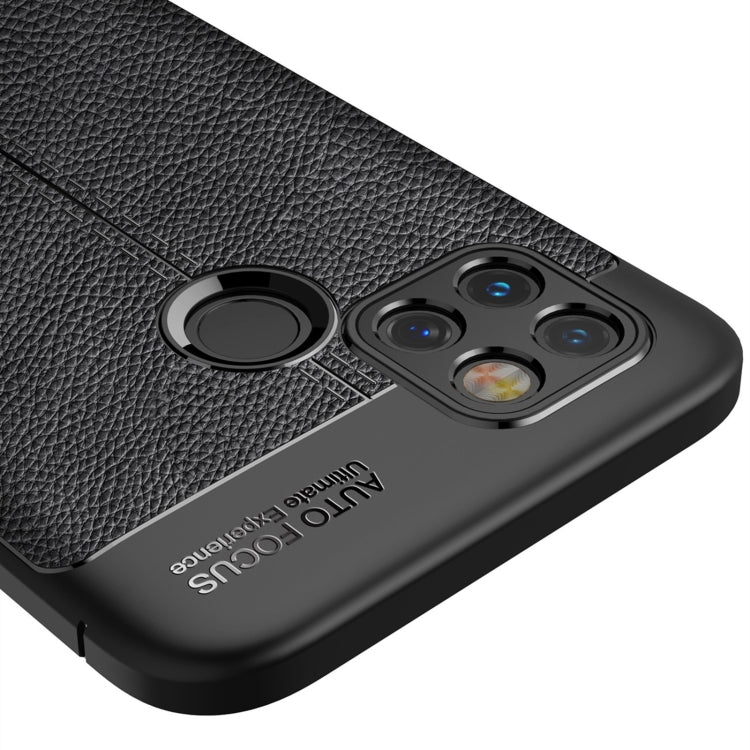 For OPPO Realme V3 Litchi Texture TPU Shockproof Case