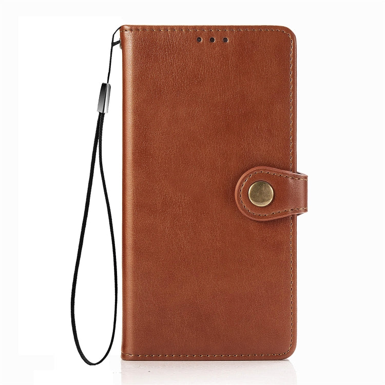 For  Xiaomi Poco X3 NFC Retro Solid Color Leather Buckle Phone Case with Lanyard & Photo Frame & Card Slot & Wallet & Stand Function