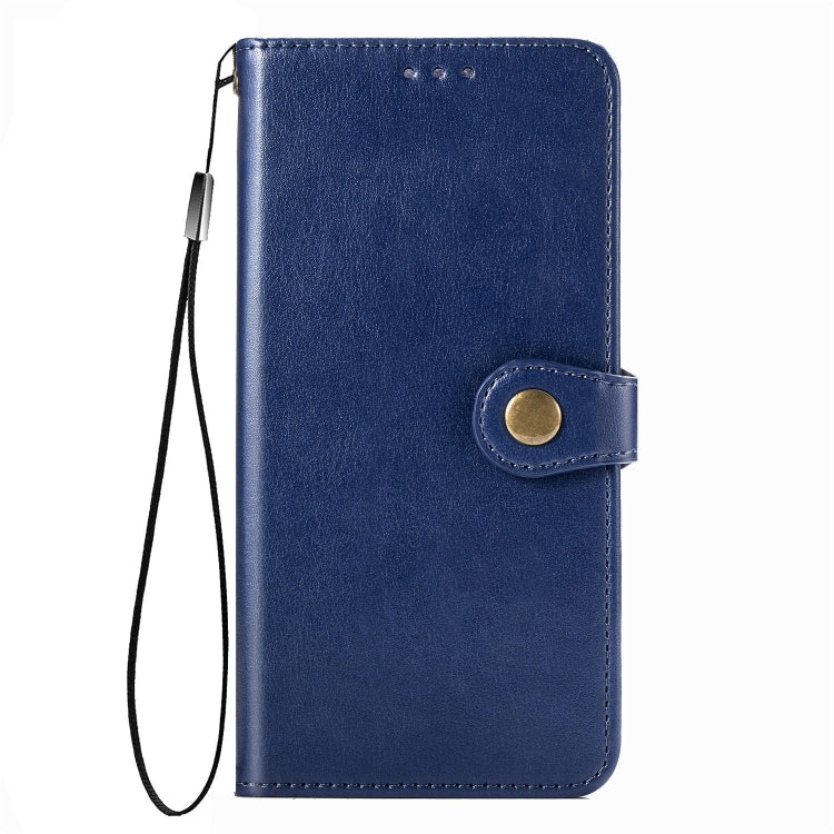 For  Xiaomi Poco X3 NFC Retro Solid Color Leather Buckle Phone Case with Lanyard & Photo Frame & Card Slot & Wallet & Stand Function