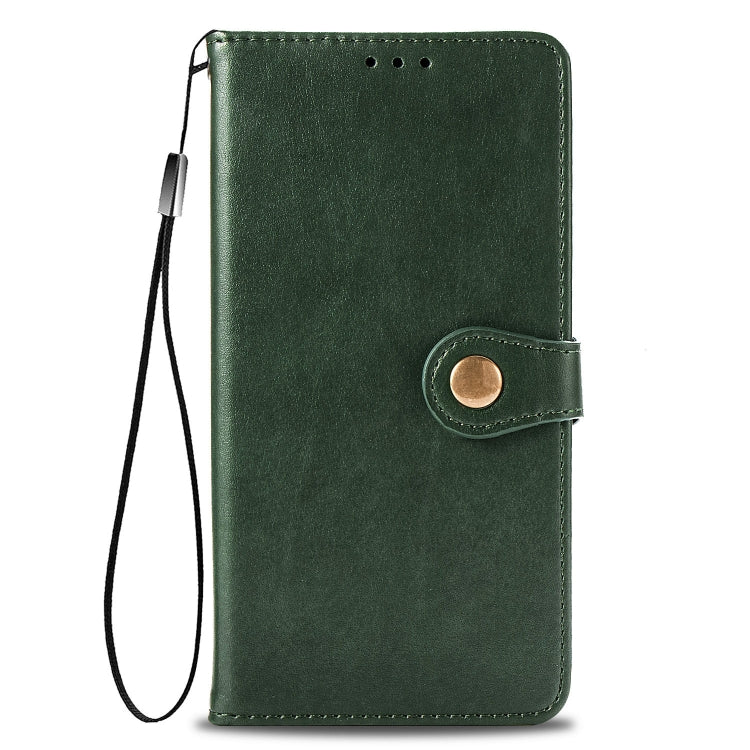 For  Xiaomi Poco X3 NFC Retro Solid Color Leather Buckle Phone Case with Lanyard & Photo Frame & Card Slot & Wallet & Stand Function