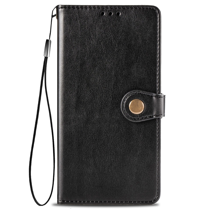 For  Xiaomi Poco X3 NFC Retro Solid Color Leather Buckle Phone Case with Lanyard & Photo Frame & Card Slot & Wallet & Stand Function