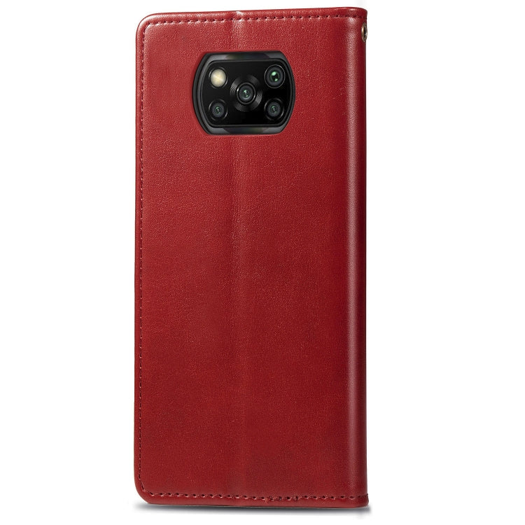 For  Xiaomi Poco X3 NFC Retro Solid Color Leather Buckle Phone Case with Lanyard & Photo Frame & Card Slot & Wallet & Stand Function
