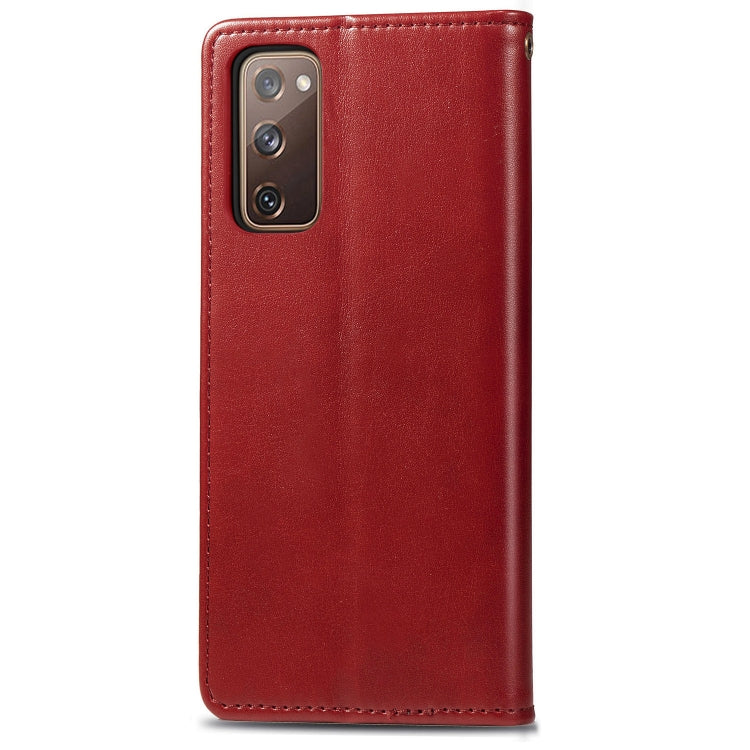 For Galaxy S20 FE(4G/5G) / S20 Lite Retro Solid Color Leather Buckle Phone Case with Lanyard & Photo Frame & Card Slot & Wallet & Stand Function