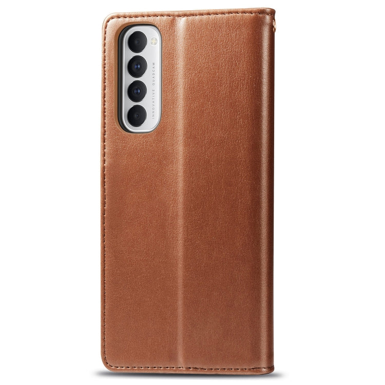For Oppo Reno4 Pro 4G Retro Solid Color Leather Buckle Phone Case with Lanyard & Photo Frame & Card Slot & Wallet & Stand Function