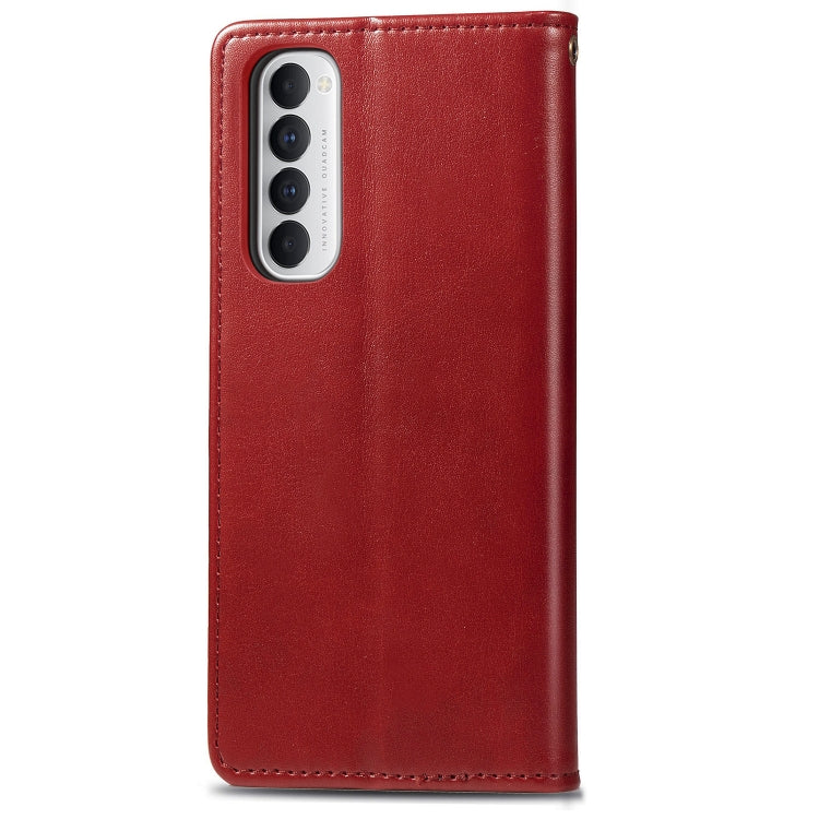 For Oppo Reno4 Pro 4G Retro Solid Color Leather Buckle Phone Case with Lanyard & Photo Frame & Card Slot & Wallet & Stand Function