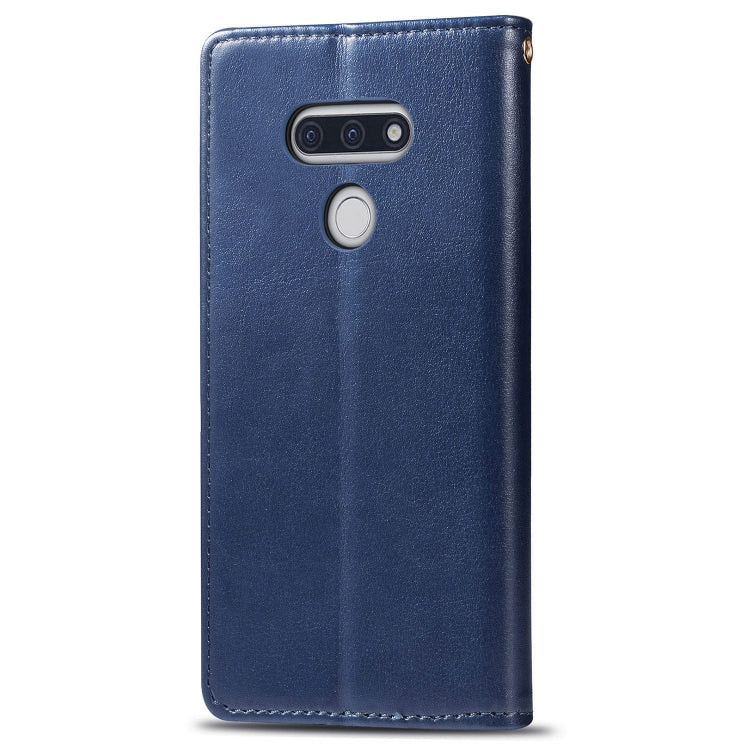 For LG Style3 L-41A Retro Solid Color Leather Buckle Phone Case with Lanyard & Photo Frame & Card Slot & Wallet & Stand Function