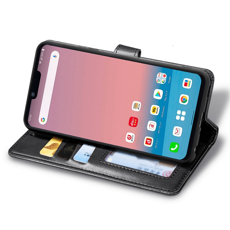 For LG Style3 L-41A Retro Solid Color Leather Buckle Phone Case with Lanyard & Photo Frame & Card Slot & Wallet & Stand Function