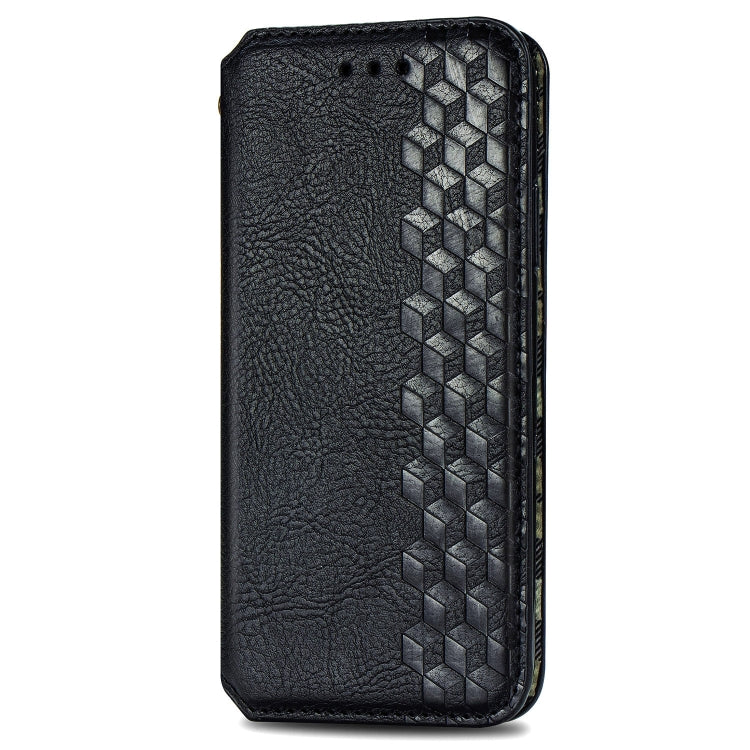For Xiaomi Poco X3 NFC Cubic Grid Pressed Horizontal Flip Magnetic PU Leather Case with Holder & Card Slots & Wallet
