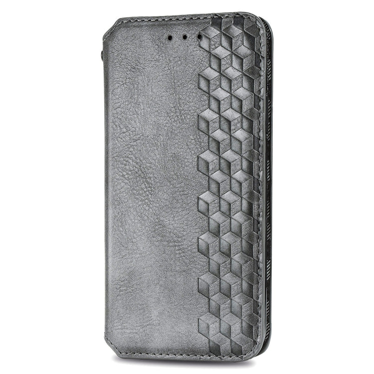 For Xiaomi Poco X3 NFC Cubic Grid Pressed Horizontal Flip Magnetic PU Leather Case with Holder & Card Slots & Wallet