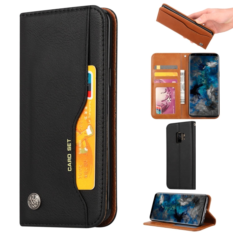 Knead Skin Texture Horizontal Flip Leather Case for Galaxy S9, with Photo Frame & Holder & Card Slots & Wallet
