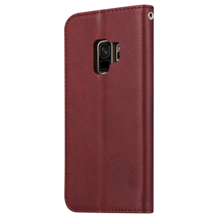 Knead Skin Texture Horizontal Flip Leather Case for Galaxy S9, with Photo Frame & Holder & Card Slots & Wallet